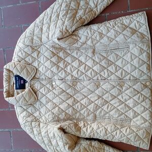 London Fog Quilted Tan Jacket XL